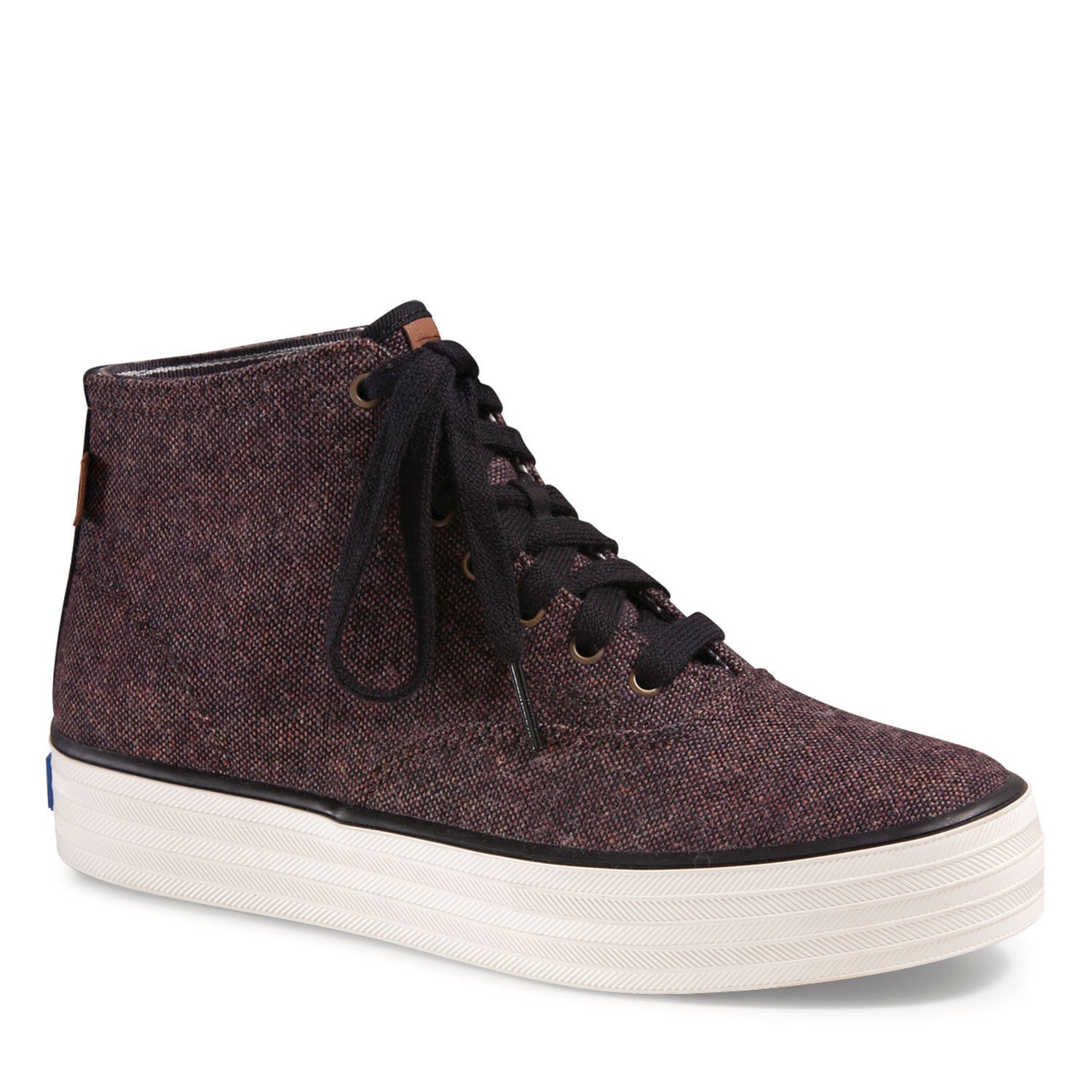Botín Triple Hi Slub Tweed Café Keds