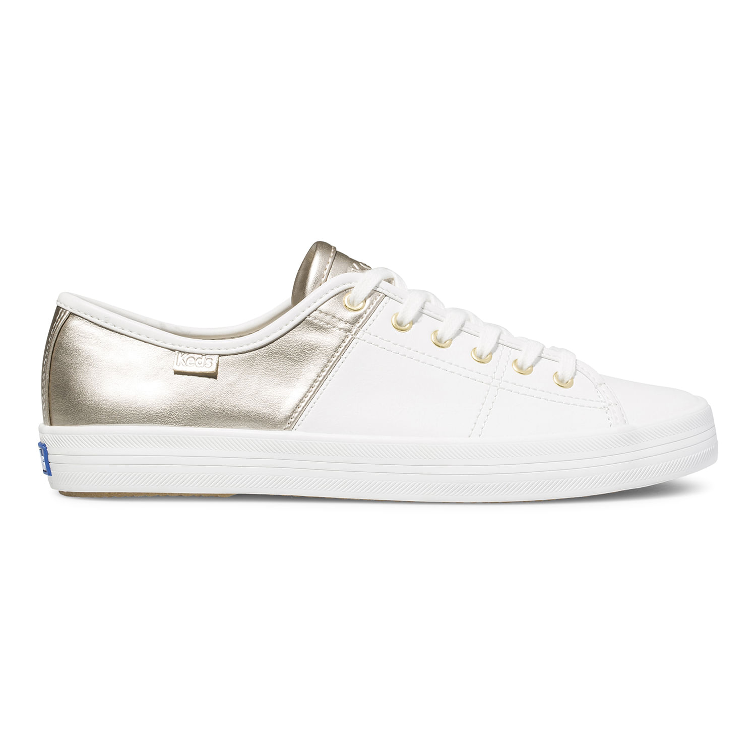 Zapatilla Kickstart 50/50 Leat Plateada Keds