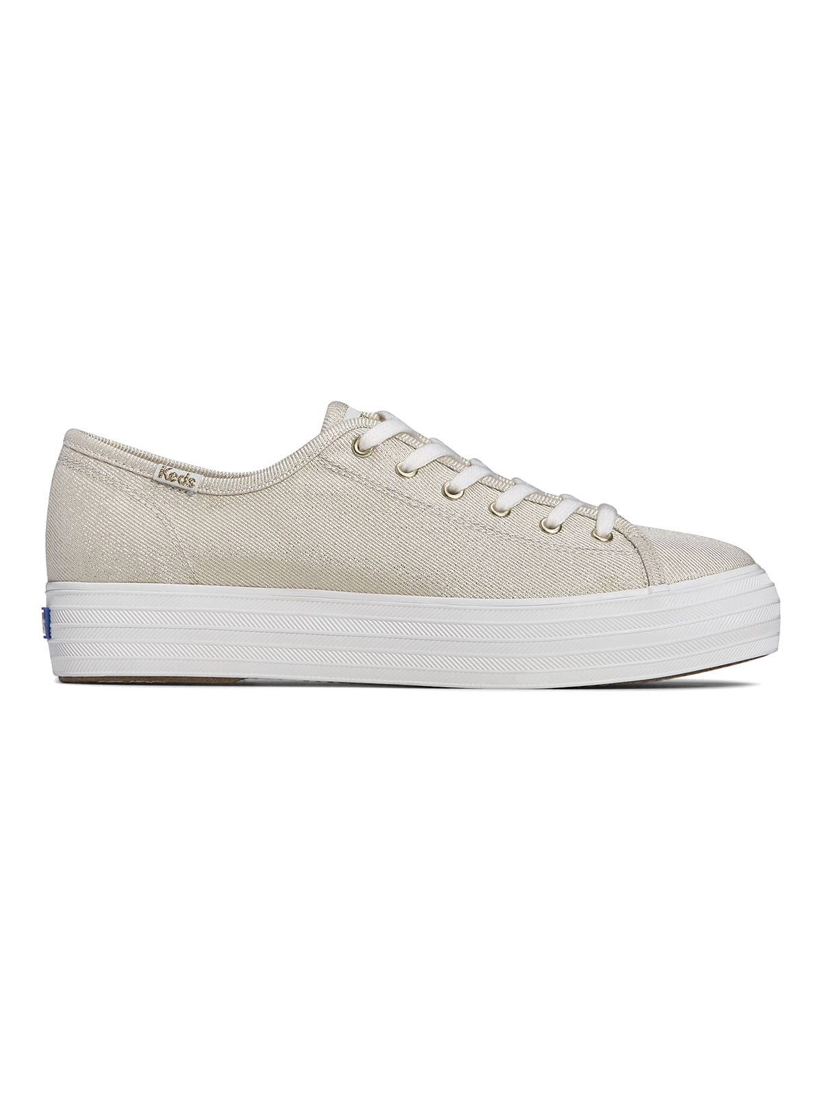 Zapatilla Triple Kick Metallic Dorada